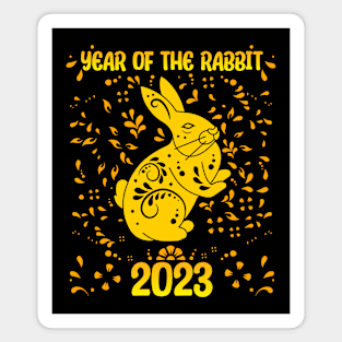 Good Luck Zodiac Happy Chinese New Year of the Rabbit Magnet